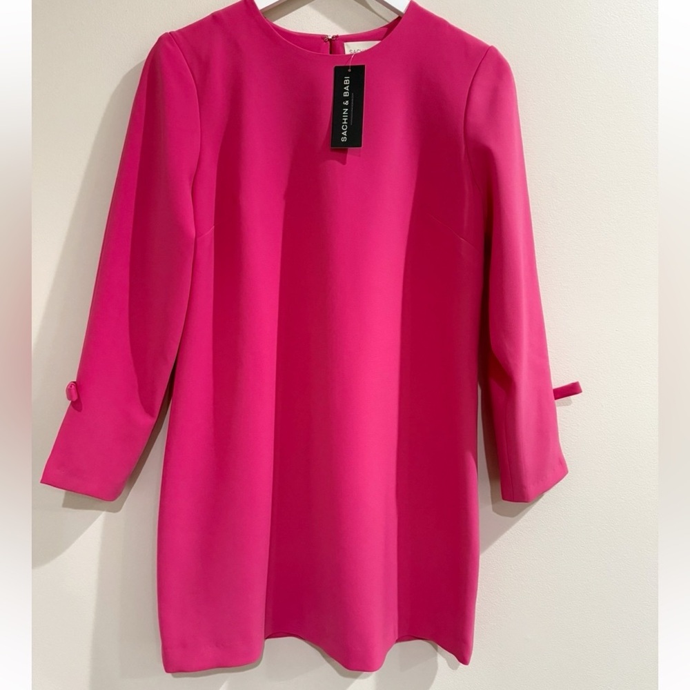 Sachin and Babi Lily long sleeve rose pink dress - Picture 7 of 11